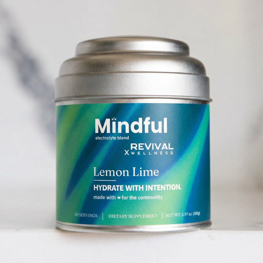Mindful Lemon Lime electrolyte tin
